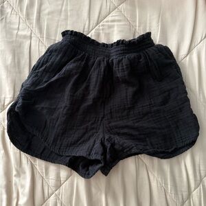 Aerie Black Flowy Shorts